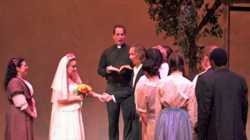 Marie, Angelique, Preacher, Anthony, Chorus Members